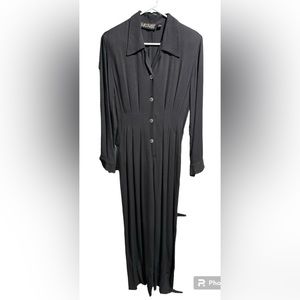 Karen Kane Vintage Rayon Button Down Jumpsuit